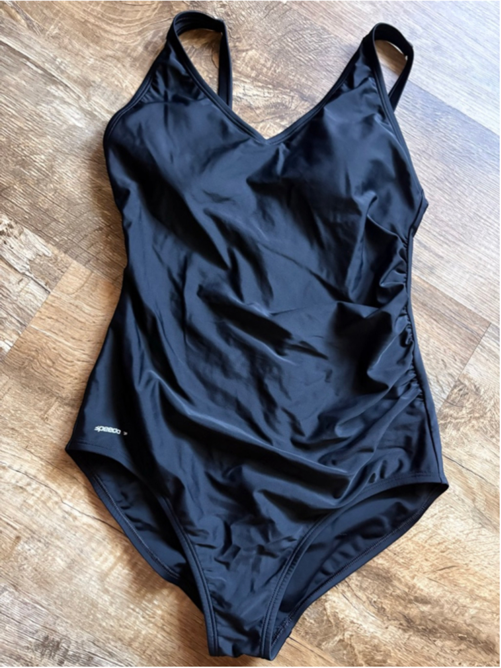 Speedo Black One Piece Swimsuit Size 14